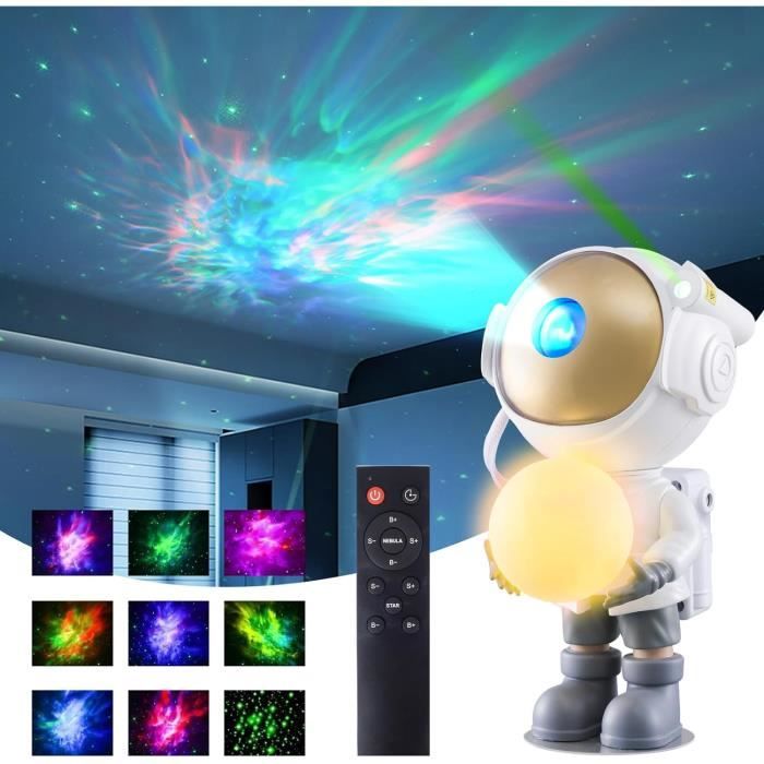 Veilleuse Astronaute Ciel étoilé Pour Chambre Enfant - Avec Télécommande - Neuf - USB