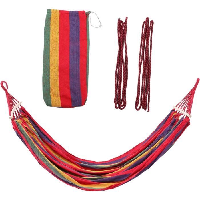 Hamac De Camping Pour Adulte - Taille 260x130 Cm, Capacité 200 Kg - Léger (480g), Pliable, Pour Randonnée, Jardin, Plage