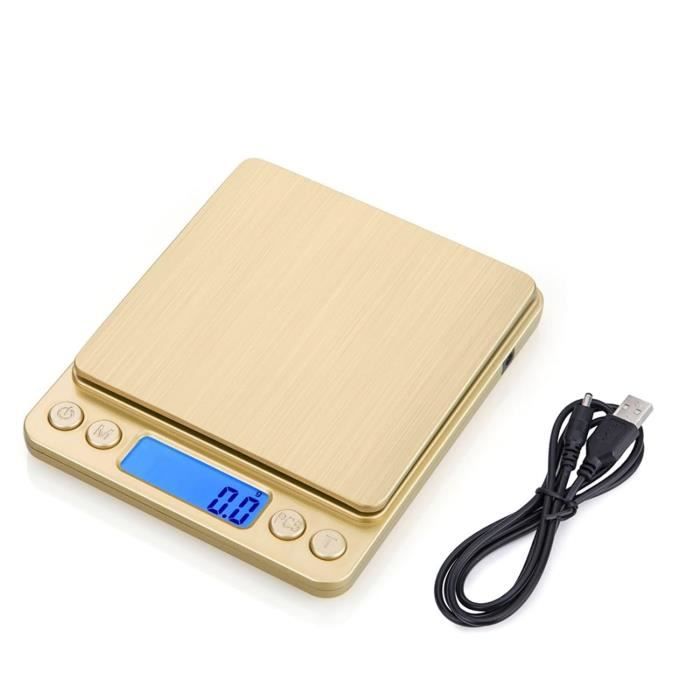 Balance De Cuisine ACCT 11lb/0.1oz - Précision 0.1g - Affichage LCD - Fonction Tare - Vert