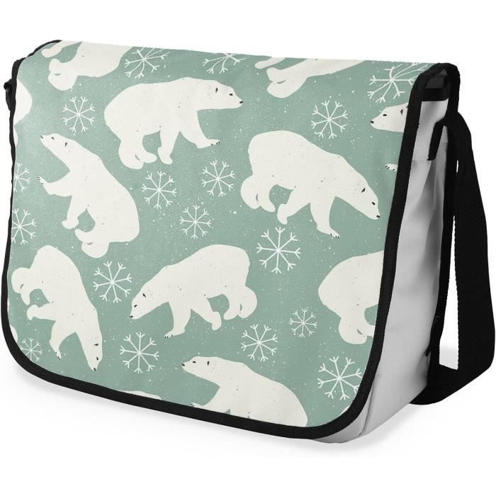 Sac à Bandoulière Enfant Imprimé – Dimensions 29x36 Cm, Coton Résistant, Réglable, Idéal Pour L'école Ou Les Sorties