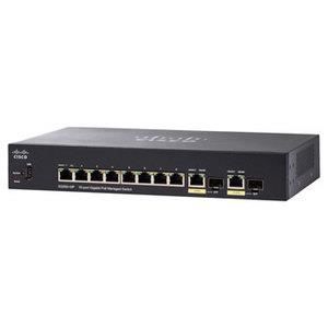 Switch Cisco SG350-10 - Gigabit manageable 10 ports 10-100-1000 dont 2 ports combo Gigabit -SFP