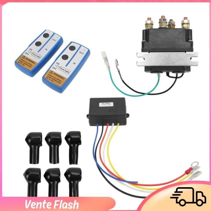 12V 250A ATV Treuil Solénoïde Relais Contacteur Étanche - Noir