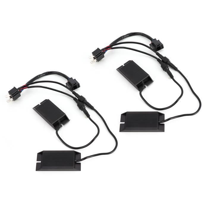 Décodeur Anti-Erreur LED H1 - 2 Pièces Canbus 4A - Résistance Anti-Scintillement Phares & Antibrouillard - Pas D'OBC Erreur