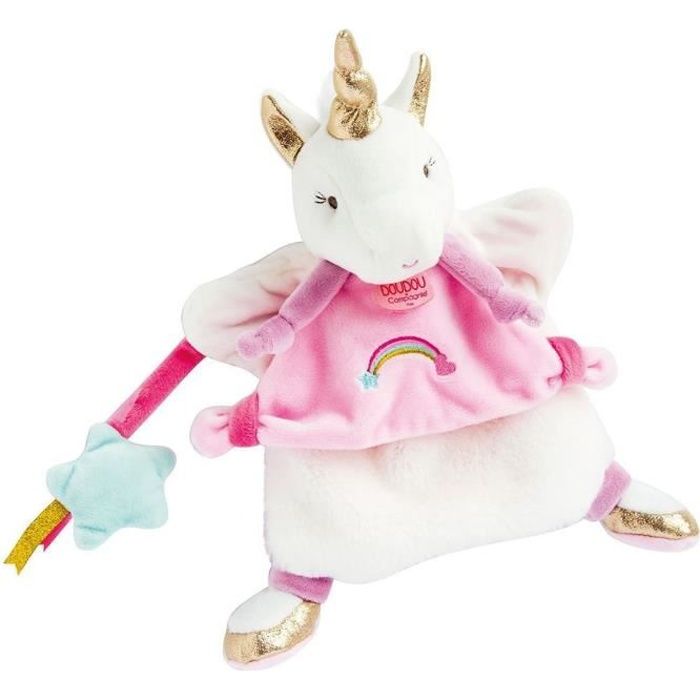 Doudou Et Compagnie Licorne Marionnette Cdiscount Puericulture Eveil Bebe