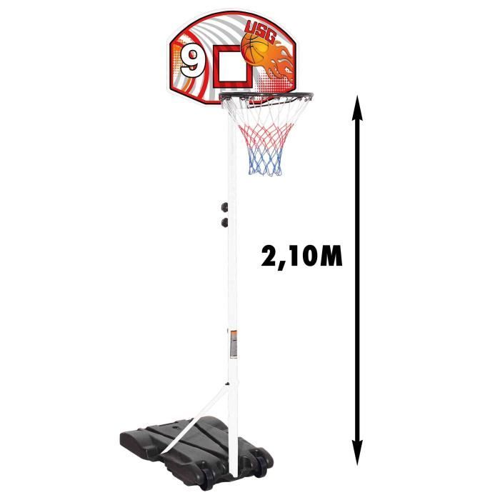 Panier de Basketball sur pied réglable GOTEK50 