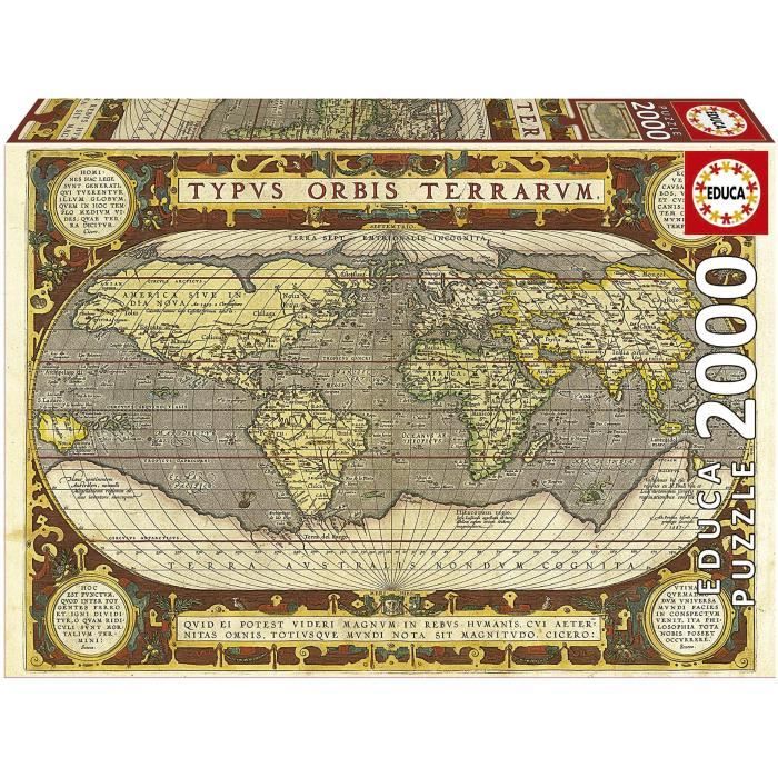 Puzzle - EDUCA - Planisphere - 2000 pièces
