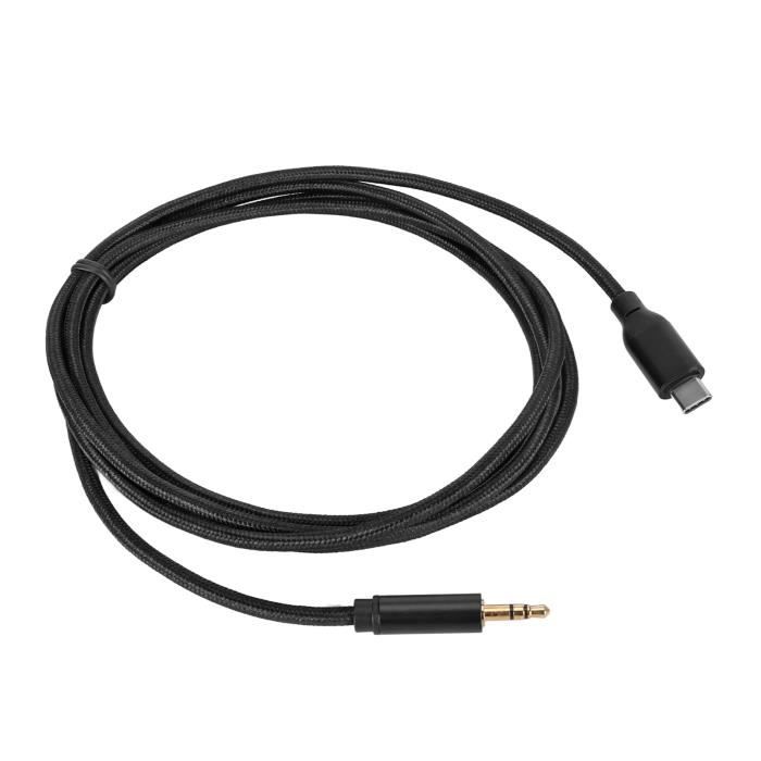 Câble USB C vers Jack 3.5mm DAC HiFi, Qualité Sonore HiFi, Adaptateur C  vers AUX - Cdiscount Informatique