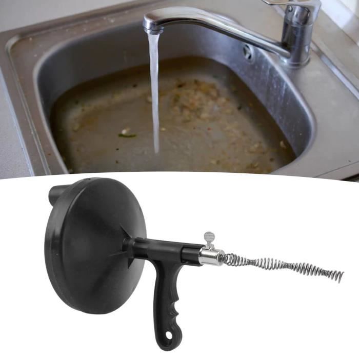 Serpent de canalisation, déboucheur de canalisations en acier inoxydable,  déboucheur de canalisations pour évier, baignoire et tube de cuisine
