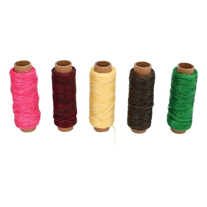 Fil à Mouche Pailleté 150D - 10 Couleurs, 40 Yards Par Bobine (Lot De 10 Bobines)