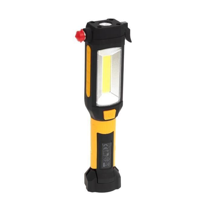 five - lampe torche d'urgence multifonction noir / jaune