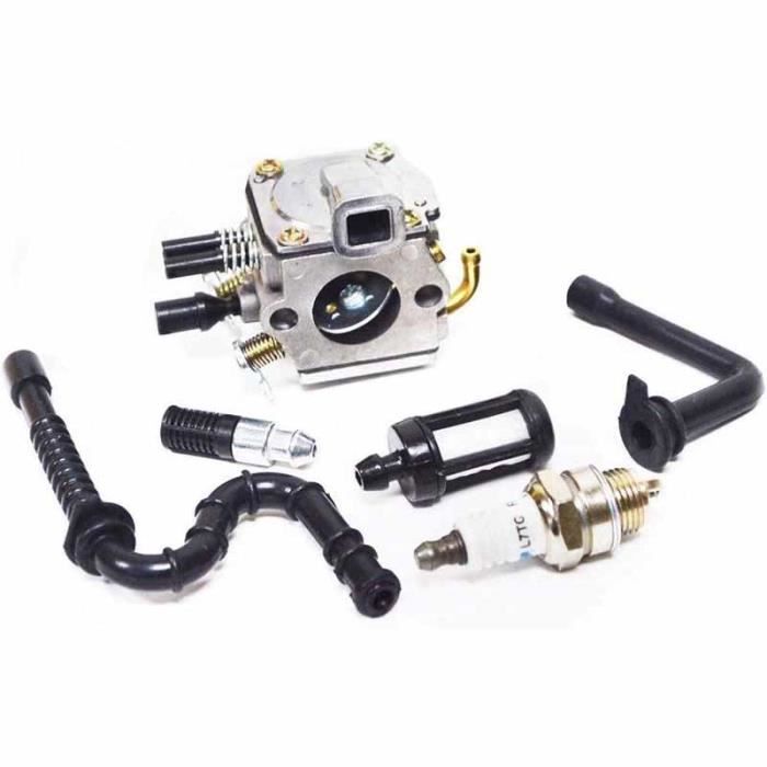 Kit Complet Carburateur + Bougie Pour Débroussailleuse Kawasaki TH43 TH48 KBH48A