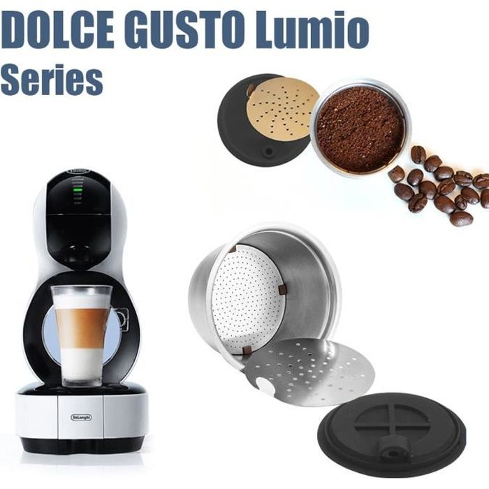 Capsule Café Réutilisable Nescenso - Filtre Inox Pour Lattissima, Inissia, Essenza - Économique Et Écologique