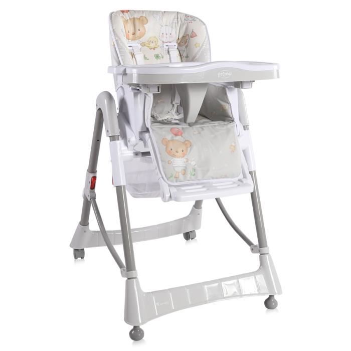 Chaise Haute Reglable Evolutive Pour Bebe Primo Blanc Cdiscount Puericulture Eveil Bebe