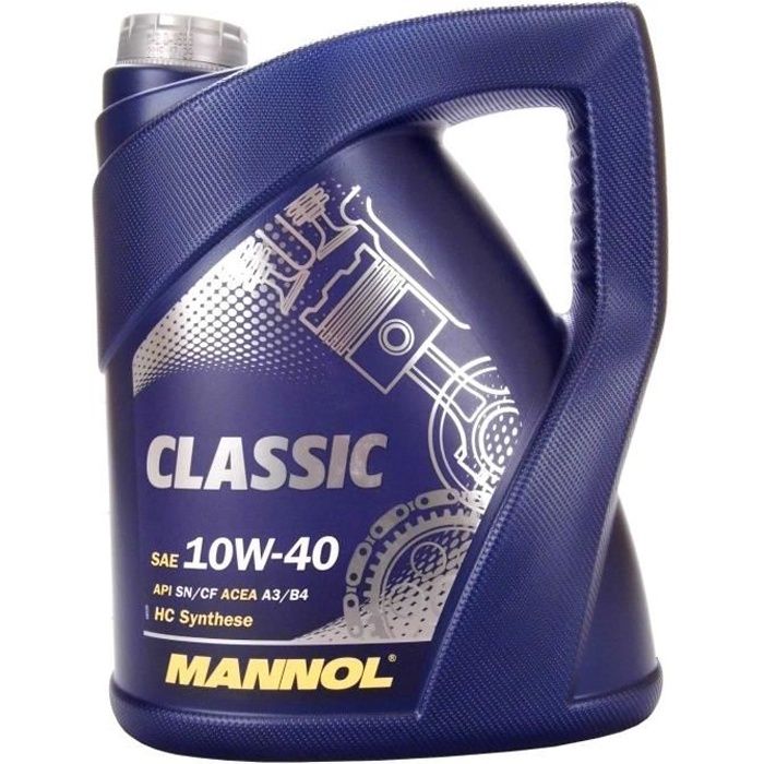 Huile moteur Mannol CLASSIC 10W-40 5 Litres Jerrycans