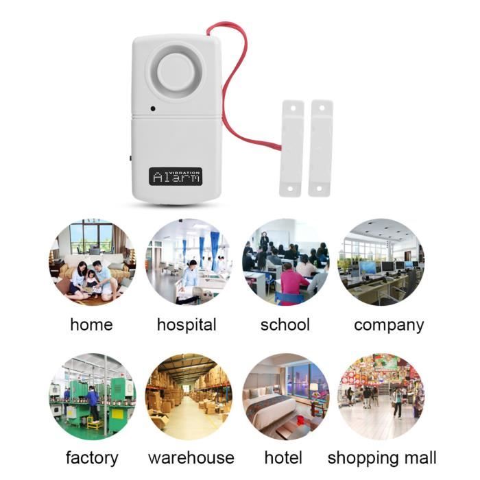 120 DB Alarme De Butée De Porte Portable, Butoirs De Porte Avec Alarme