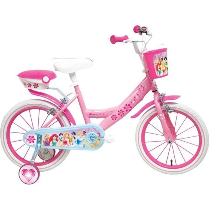 Vélo 14 pouces Disney Princesses - MONDO - Acier - Rose - 3 à 6 ans