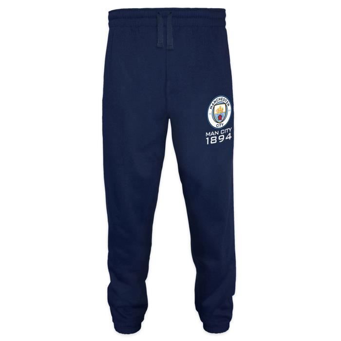 thème Football/Motif Blason/Polaire Pantalon de Jogging Homme Manchester City FC Officiel