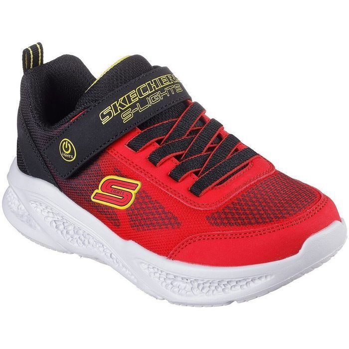 Skechers Chaussures enfant - SKECHERS - Meteor - Rouge - Lacets - Textile