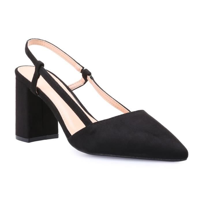 escarpin noir bout pointu