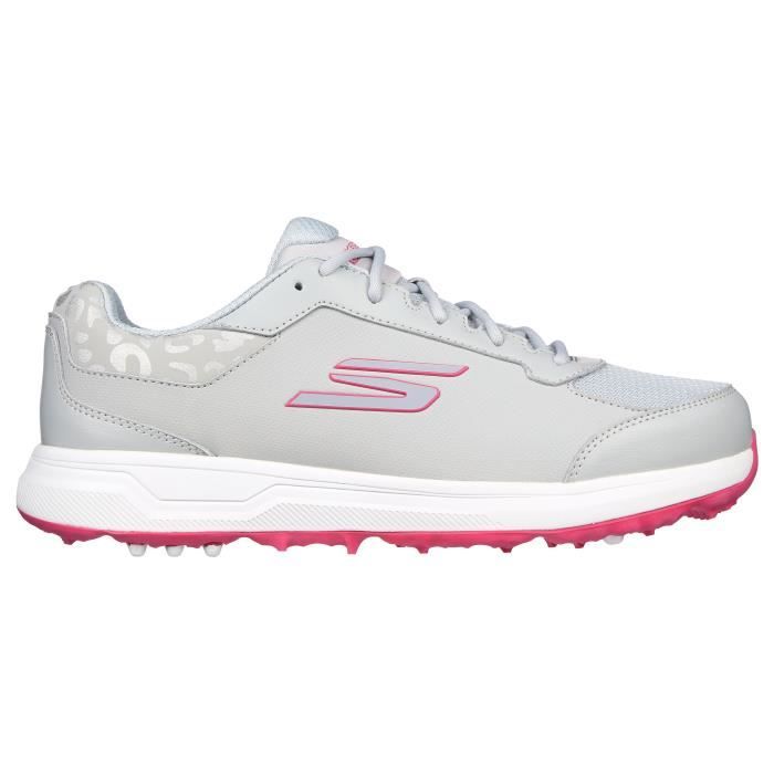 chaussures de golf de golf sans crampons femme skechers skechers go golf prime - grey/pink - 36