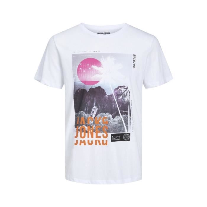 T-shirt Jack & Jones Homme - Blanc - Taille XXL - Neuf