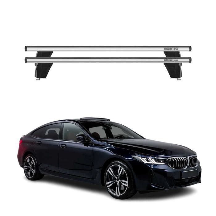 Barres de toit transversales pour BMW Série 3 G21 Break 2019-2024 Fer Argent
