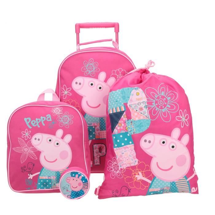 Sac à Dos Peppa Pig Pailleté Rose - Pour école Ou Loisirs, 30x30cm