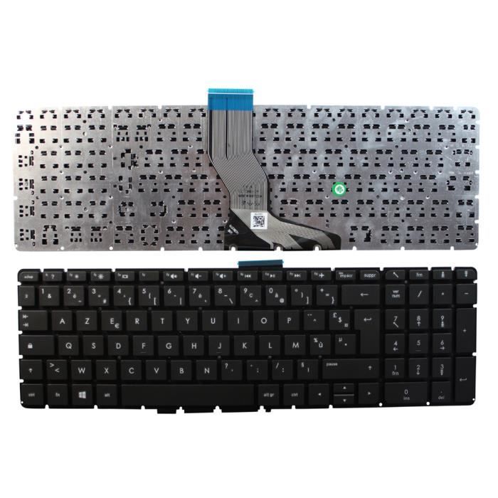 Clavier AZERTY Français Pour HP 15-bs089nf - Remplacement Neuf, Noir - Générique
