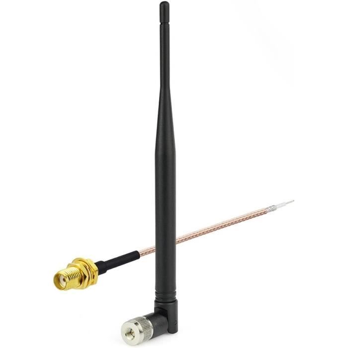 2 Antenne 868 MHz 3dBi Omnidirezionali | Connettore SMA Maschio E 2 Cavi Prolunga IPEX 15 Cm | Per Moduli IoT, ESP32 E Reti Wireless | Estendono Segnale E Riducono Zone D'ombra