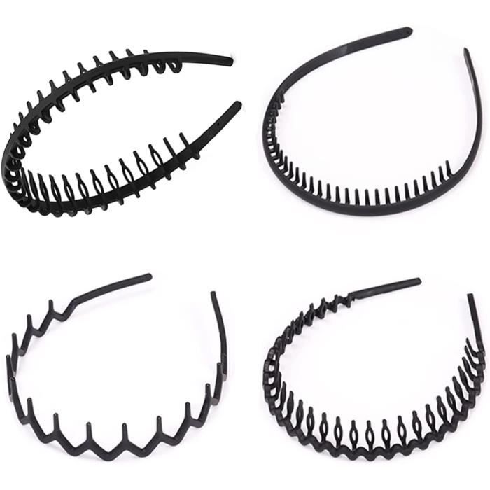 RoxNvm serre tete homme, 4 pièces bandeau cheveux homme, élasticité ...