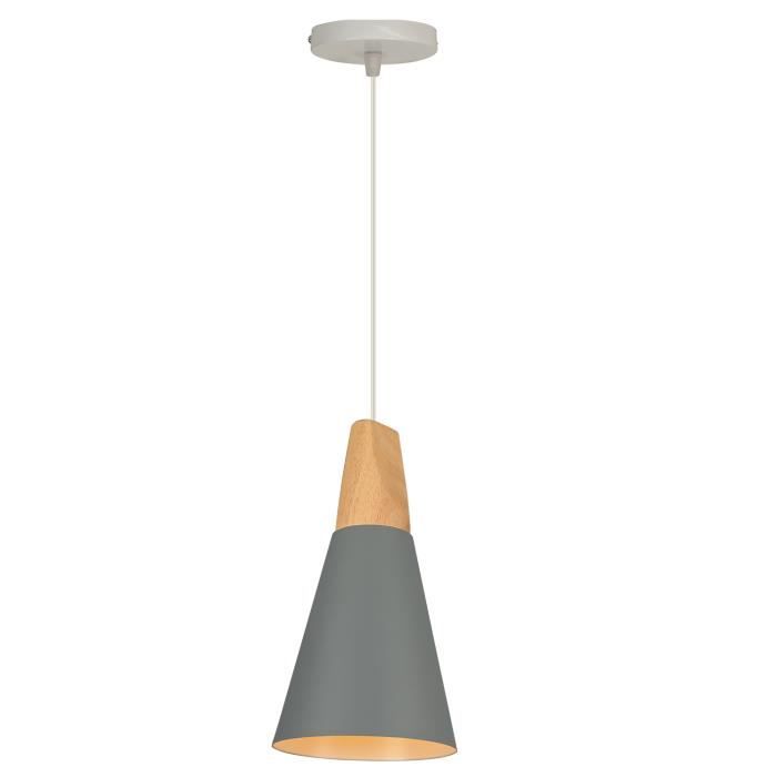 Suspension Lustre Design en Bois Modern Lampe Plafonnier Luminaire pour