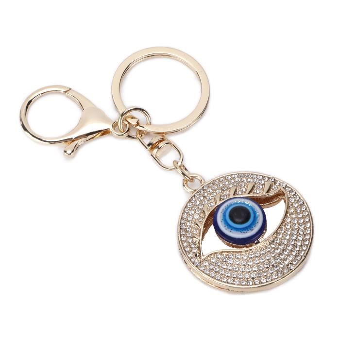 SURENHAP porte-clés mauvais œil porte-clés mode bijoux sac sac à main  accessoires avec pendentif bleu quincaillerie consommable