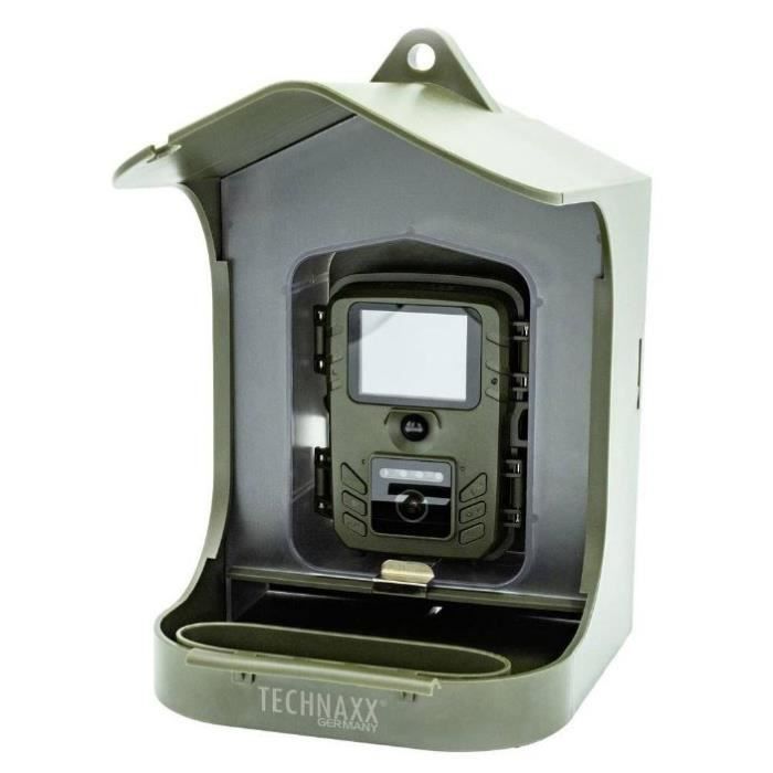 Caméra nature Full HD Birdcam pour observations d'animaux avec pince de fixation verte Max'L