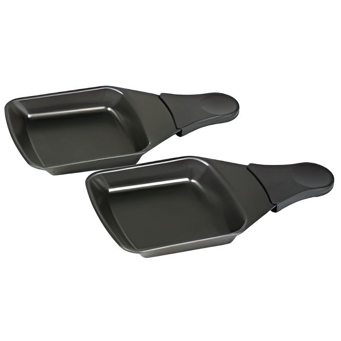 Tefal XA400202 Accessoires pour Raclette 2 Coupelles Carrées avec Revêtement Anti-Adhésif SPVINP28885