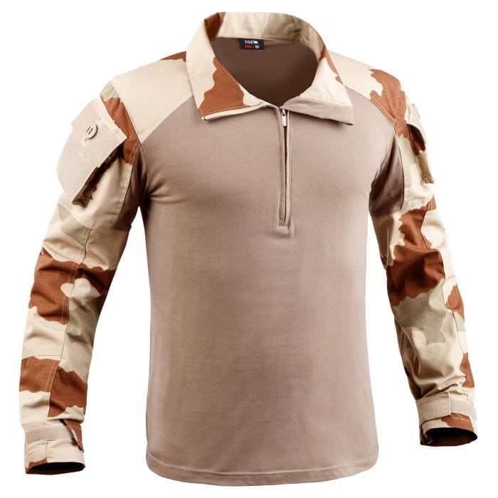 Chemise beige militaire new arrivals