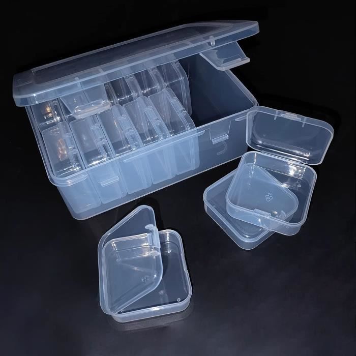 Mini Boite Jetec 6 Piu00e8ces Petite Bou00eete En Plastique De Rangement En Plastique Bou00eetes De Stockage Petite Boite En Plastique