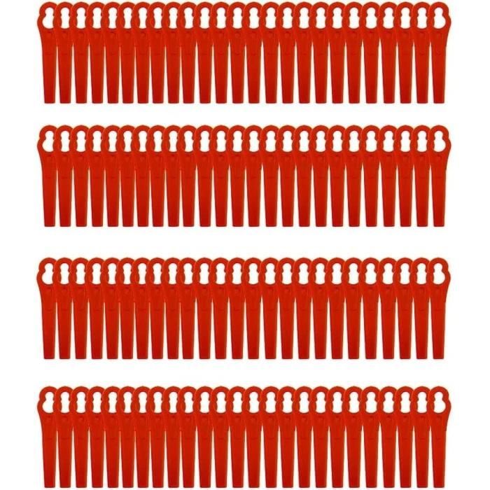 30 Pcs Lames en Plastique de Rechange, Lame Coupe Bordure Tondeuse à