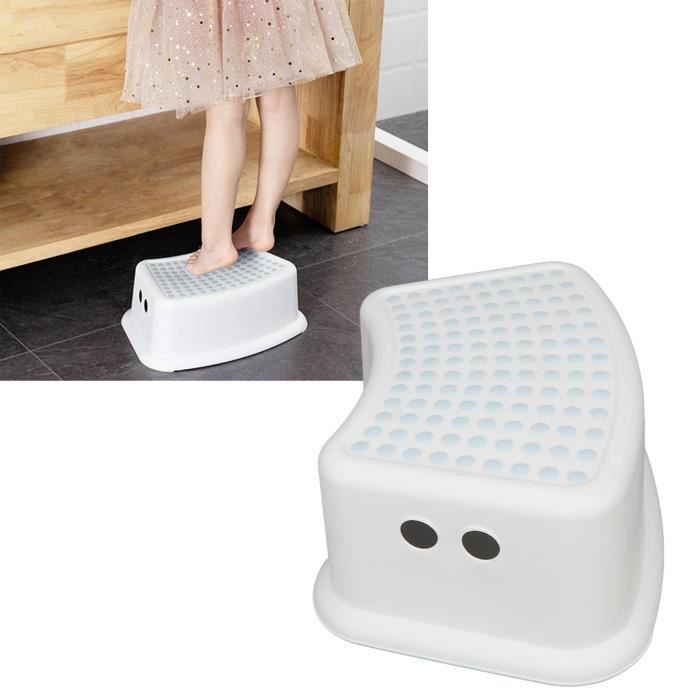tabouret de cuisine pour tout-petits tabouret de toilette pour enfants anti-dérapant points épaissi en plastique rond coin tout neuf