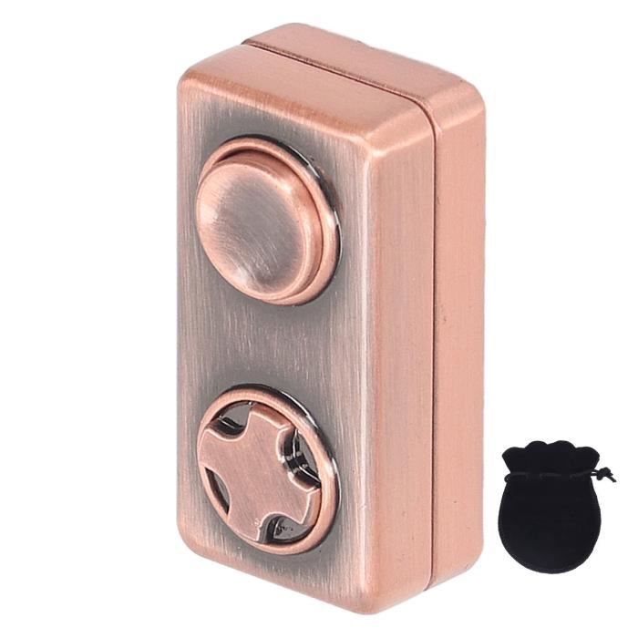 Curseur Magnétique Anti-stress - Jouet Fidget Métallique, Double Poussoir, Avec Sac De Rangement, Pour TDAH Ou Bureau - 12