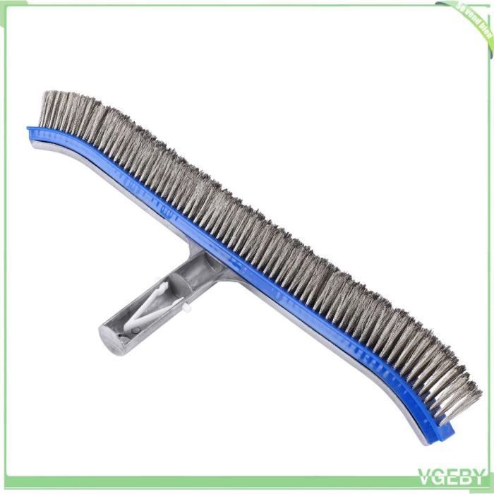 Brosse De Rechange Pour Nettoyage De Piscine - Tête En Plastique Robuste, Idéale Pour Les Parois Et Les Coins - 12