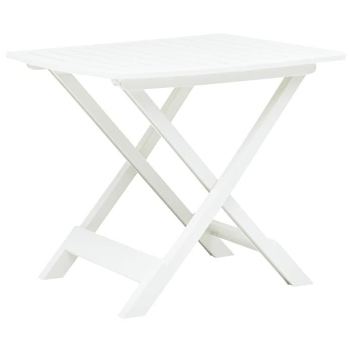 Table pliable de jardin - VIDAXL - 79x72x70 cm - Plastique - Extérieur - 4 personnes