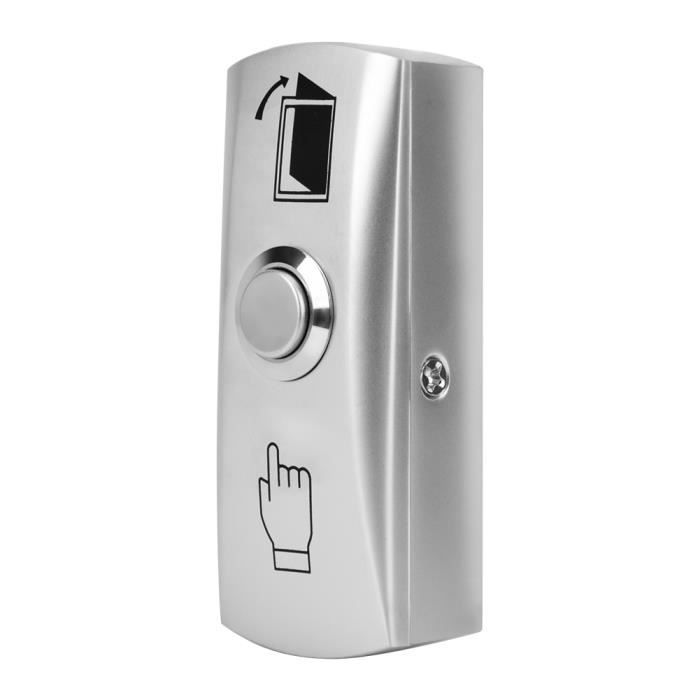 Bouton De Sortie Interrupteur Déverrouillage Porte Avec LED - Commutateur Tactile NO/COM Contrôle Accès