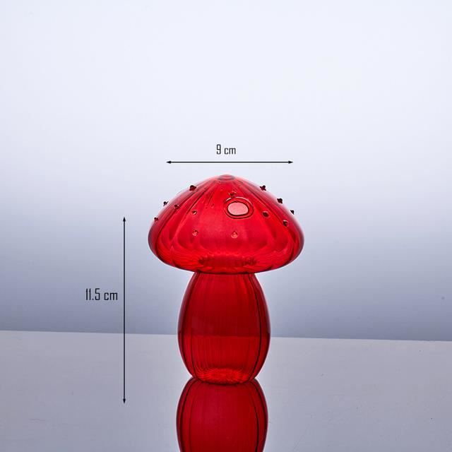 Amanite décoratif en verre soufflé
