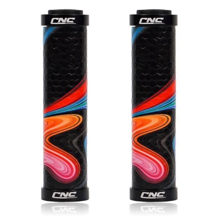 Paire De Poignées Vélo Antidérapantes – Caoutchouc Souple, 22 Mm – Enfants, VTT, Scooter