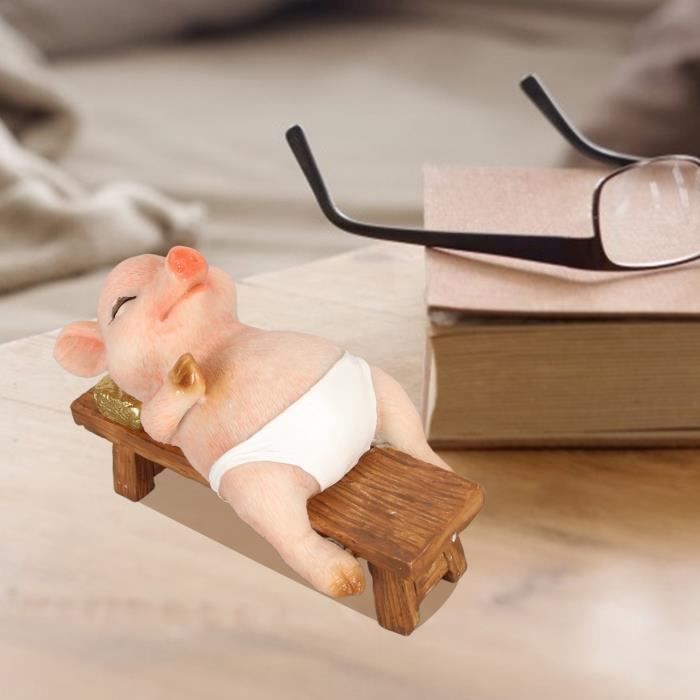 Lot De 60 Mini Cochons En Résine – 6 Couleurs Phosphorescentes, Décoration Pour Jardin Miniature, Maison De Poupée, Gâteaux Et Aquarium