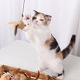 DAMILY® 7 pcs Jouet pour chat Bâton de chat en peluche Améliorer la relation avec le chat-1