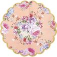 Talking Tables Decorations Tea Party Floral Napkins Scalloped Paper Truly Scrumptious Pink, 20 Pack - TS8-SCALNAPKIN-1
