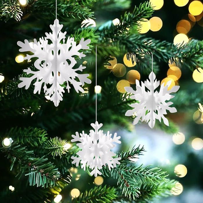 Flocons De Neige à Paillettes - Lot De 3000 Pour Déco Noël & Artisanat | Bleu Et Blanc | Idéal Pour Boules à Neige, Confettis, Tables De Fête - 9