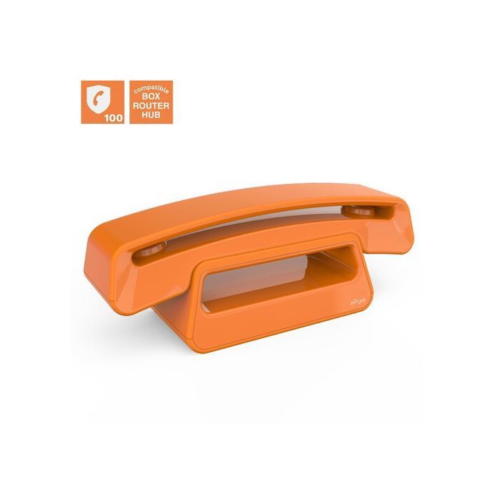 Téléphone Fixe sans Fil DECT - ALCATEL - ePure Iconic - Design Vintage ...