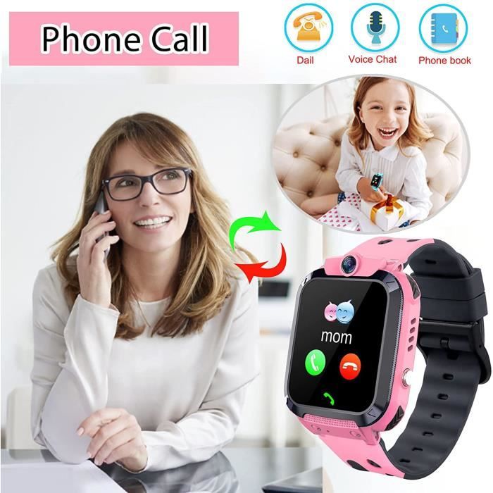 Montre GPS Enfant Tracker, Montre Connectée Enfant Téléphone, Smartwatch  pour Enfant avec SOS Caméra Réveil Appel, Cadeau d'ann[601] - Cdiscount  Téléphonie